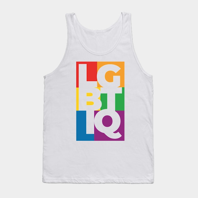 LGBTIQ <3 Tank Top by revolutionlove
